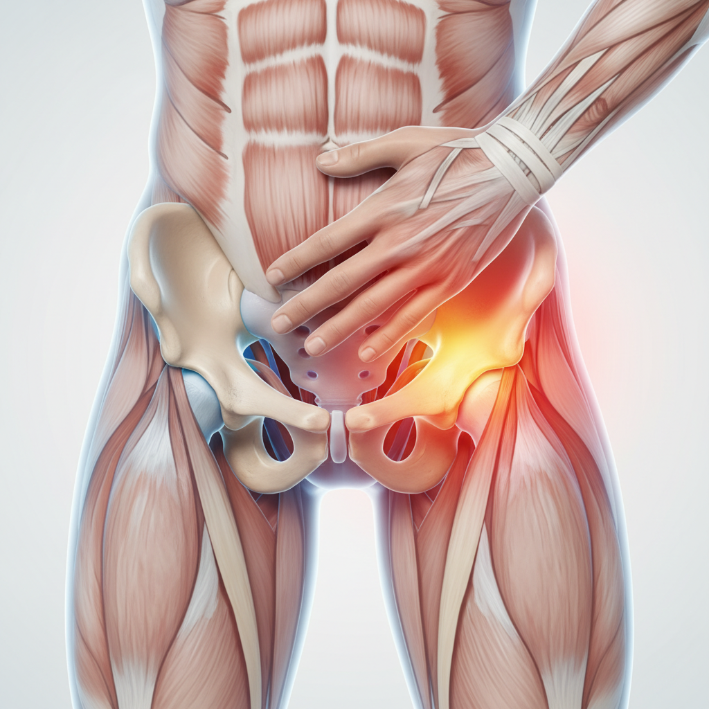 Anatomisk illustrasjon relatert til diagnosen