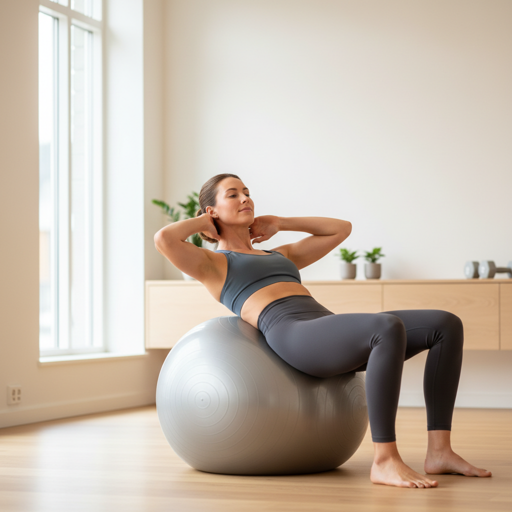 Swissball Nakkefleksjon